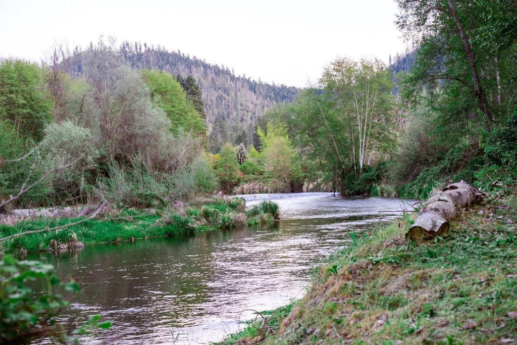 Cozy Wild West Covered Wagon Next To River Grants Pass Extérieur photo